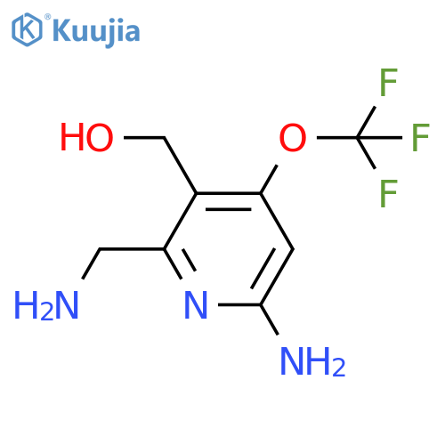6-Amino-2-(aminomethyl)-4-(trifluoromethoxy)pyridine-3-methanol structure