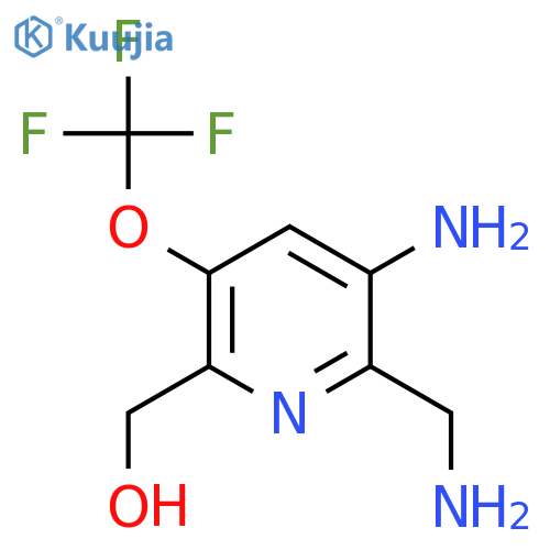 3-Amino-2-(aminomethyl)-5-(trifluoromethoxy)pyridine-6-methanol structure