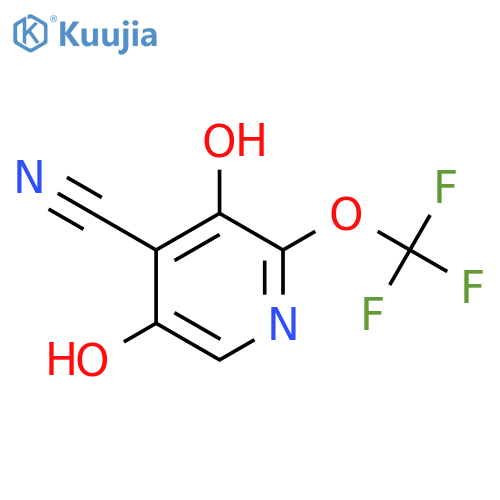4-Cyano-3,5-dihydroxy-2-(trifluoromethoxy)pyridine structure