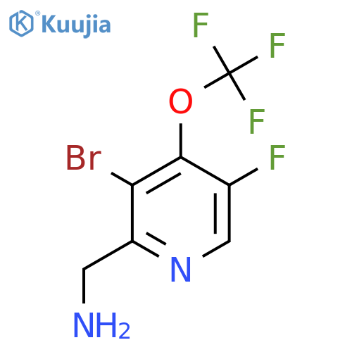 2-(Aminomethyl)-3-bromo-5-fluoro-4-(trifluoromethoxy)pyridine structure