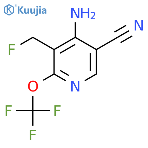 4-Amino-5-cyano-3-(fluoromethyl)-2-(trifluoromethoxy)pyridine structure