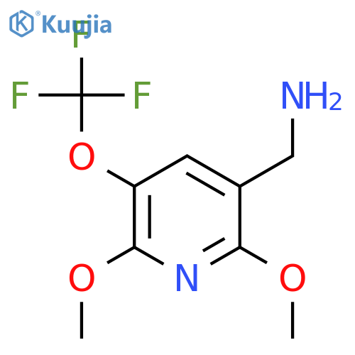 3-(Aminomethyl)-2,6-dimethoxy-5-(trifluoromethoxy)pyridine structure