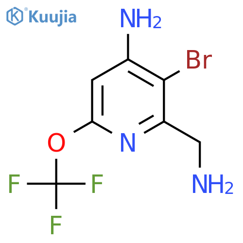 4-Amino-2-(aminomethyl)-3-bromo-6-(trifluoromethoxy)pyridine structure