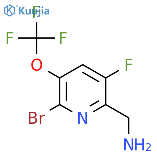 2-(Aminomethyl)-6-bromo-3-fluoro-5-(trifluoromethoxy)pyridine structure