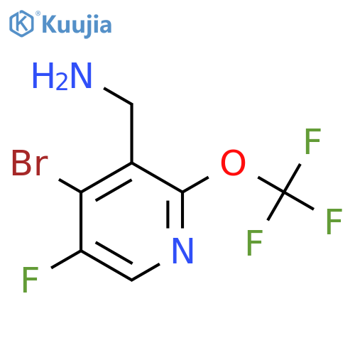 3-(Aminomethyl)-4-bromo-5-fluoro-2-(trifluoromethoxy)pyridine structure