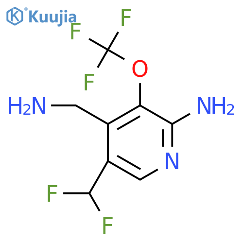 2-Amino-4-(aminomethyl)-5-(difluoromethyl)-3-(trifluoromethoxy)pyridine structure