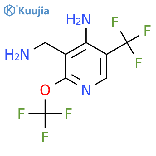 4-Amino-3-(aminomethyl)-2-(trifluoromethoxy)-5-(trifluoromethyl)pyridine structure