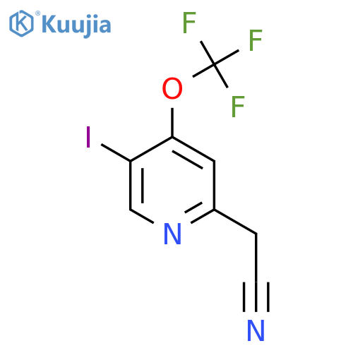 5-Iodo-4-(trifluoromethoxy)pyridine-2-acetonitrile structure