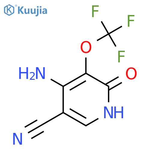 4-Amino-5-cyano-2-hydroxy-3-(trifluoromethoxy)pyridine structure