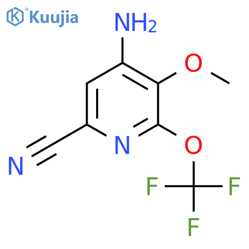 4-Amino-6-cyano-3-methoxy-2-(trifluoromethoxy)pyridine structure