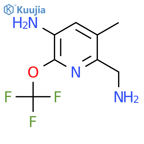 5-Amino-2-(aminomethyl)-3-methyl-6-(trifluoromethoxy)pyridine structure