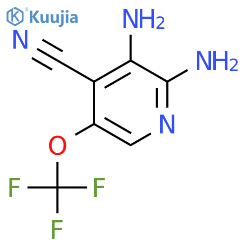 4-Cyano-2,3-diamino-5-(trifluoromethoxy)pyridine structure