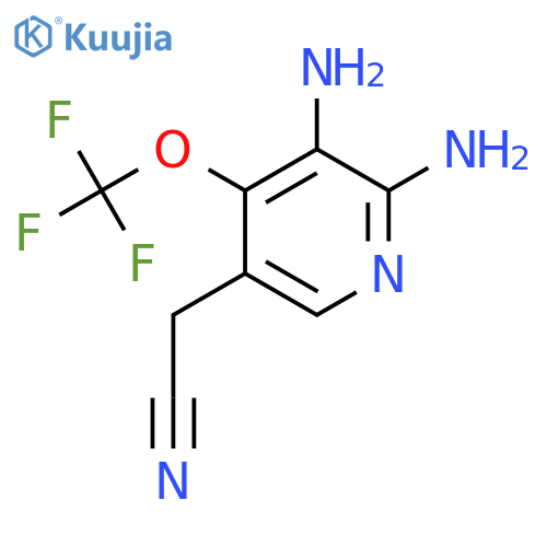 2,3-Diamino-4-(trifluoromethoxy)pyridine-5-acetonitrile structure