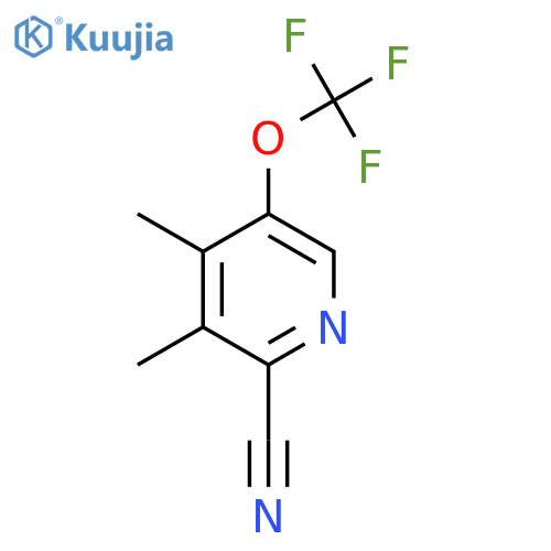 2-Cyano-3,4-dimethyl-5-(trifluoromethoxy)pyridine structure