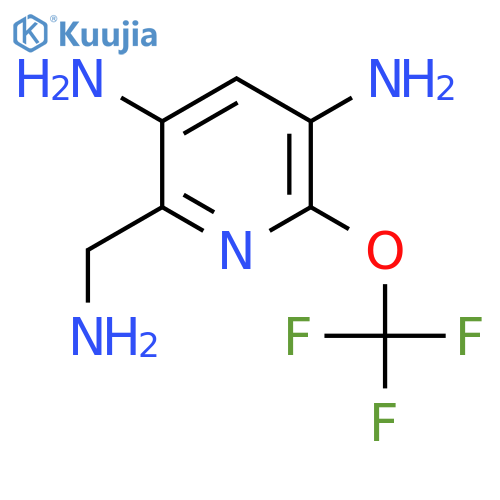 2-(Aminomethyl)-3,5-diamino-6-(trifluoromethoxy)pyridine structure