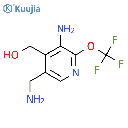 3-Amino-5-(aminomethyl)-2-(trifluoromethoxy)pyridine-4-methanol structure