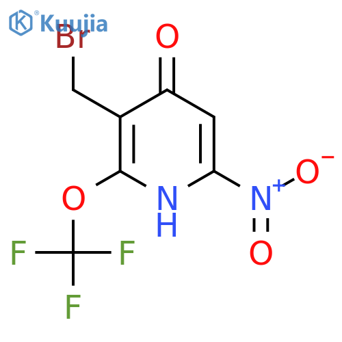 3-(Bromomethyl)-4-hydroxy-6-nitro-2-(trifluoromethoxy)pyridine structure