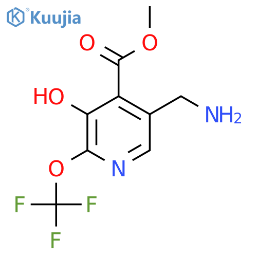 Methyl 5-(aminomethyl)-3-hydroxy-2-(trifluoromethoxy)pyridine-4-carboxylate structure