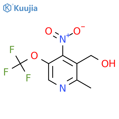 2-Methyl-4-nitro-5-(trifluoromethoxy)pyridine-3-methanol structure