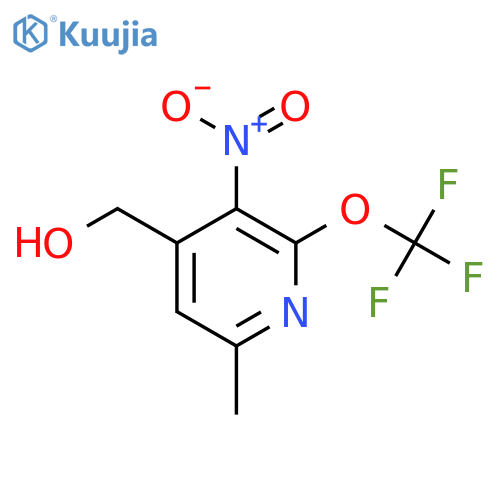 6-Methyl-3-nitro-2-(trifluoromethoxy)pyridine-4-methanol structure