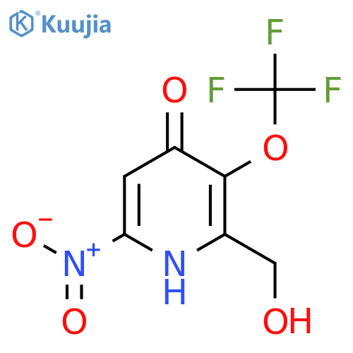 4-Hydroxy-6-nitro-3-(trifluoromethoxy)pyridine-2-methanol structure
