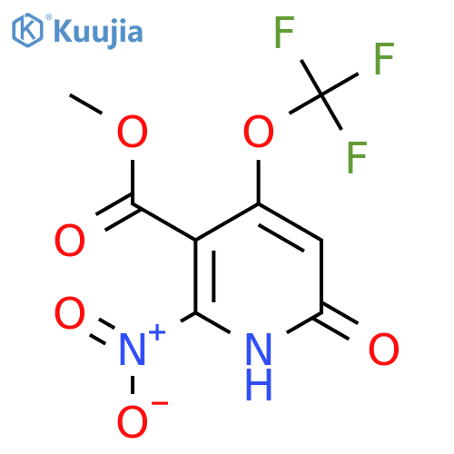 Methyl 6-hydroxy-2-nitro-4-(trifluoromethoxy)pyridine-3-carboxylate structure