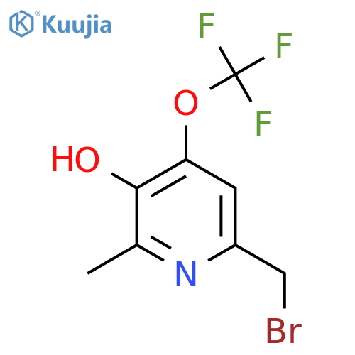 6-(Bromomethyl)-3-hydroxy-2-methyl-4-(trifluoromethoxy)pyridine structure