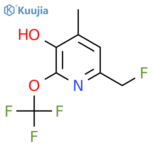 6-(Fluoromethyl)-3-hydroxy-4-methyl-2-(trifluoromethoxy)pyridine structure
