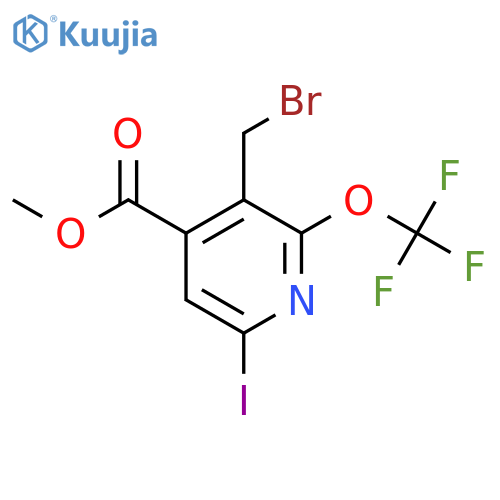 Methyl 3-(bromomethyl)-6-iodo-2-(trifluoromethoxy)pyridine-4-carboxylate structure