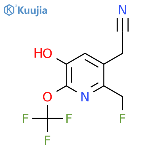 2-(Fluoromethyl)-5-hydroxy-6-(trifluoromethoxy)pyridine-3-acetonitrile structure