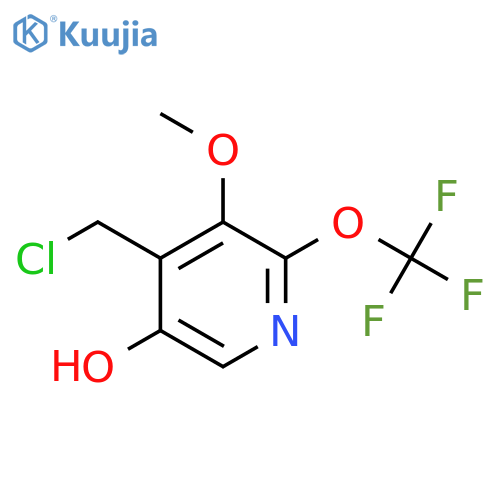 4-(Chloromethyl)-5-hydroxy-3-methoxy-2-(trifluoromethoxy)pyridine structure