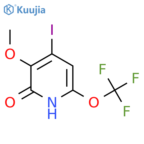 2-Hydroxy-4-iodo-3-methoxy-6-(trifluoromethoxy)pyridine structure