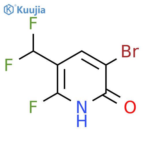 3-Bromo-5-(difluoromethyl)-6-fluoro-2-hydroxypyridine structure