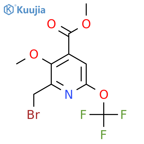 Methyl 2-(bromomethyl)-3-methoxy-6-(trifluoromethoxy)pyridine-4-carboxylate structure