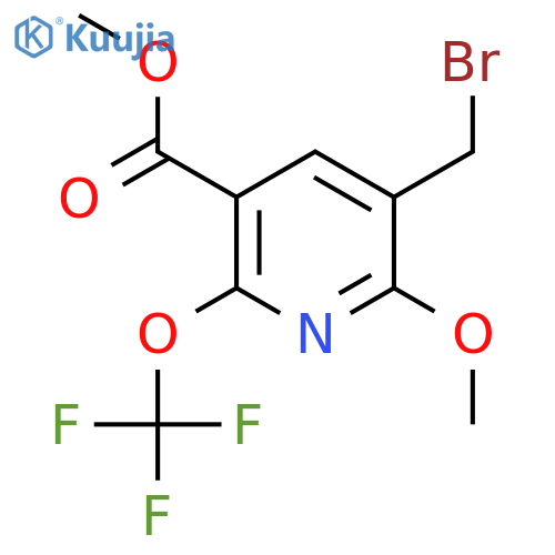 Methyl 3-(bromomethyl)-2-methoxy-6-(trifluoromethoxy)pyridine-5-carboxylate structure