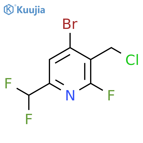 4-Bromo-3-(chloromethyl)-6-(difluoromethyl)-2-fluoropyridine structure