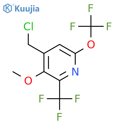 4-(Chloromethyl)-3-methoxy-6-(trifluoromethoxy)-2-(trifluoromethyl)pyridine structure