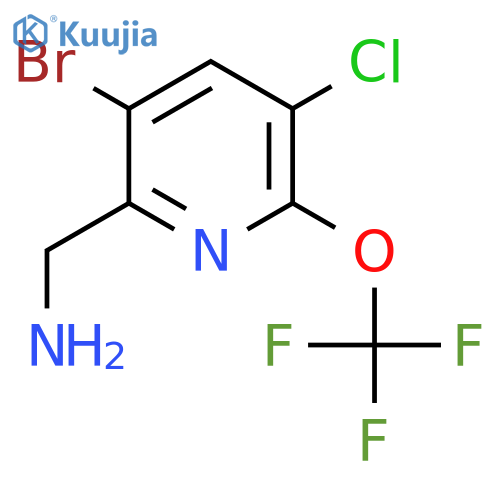 2-(Aminomethyl)-3-bromo-5-chloro-6-(trifluoromethoxy)pyridine structure