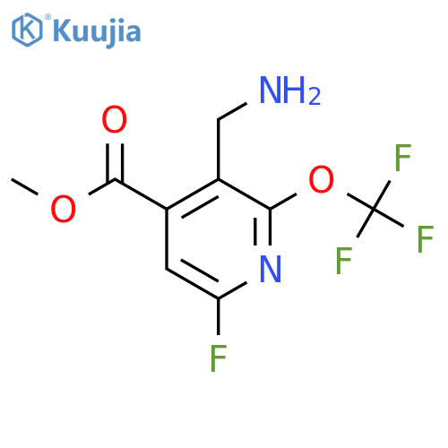 Methyl 3-(aminomethyl)-6-fluoro-2-(trifluoromethoxy)pyridine-4-carboxylate structure