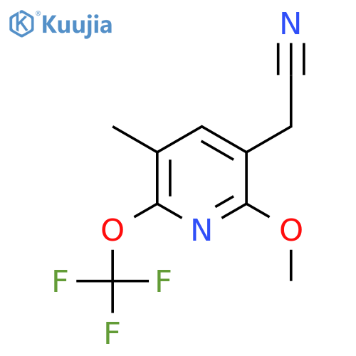 2-Methoxy-5-methyl-6-(trifluoromethoxy)pyridine-3-acetonitrile structure
