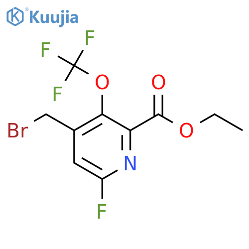 Ethyl 4-(bromomethyl)-6-fluoro-3-(trifluoromethoxy)pyridine-2-carboxylate structure