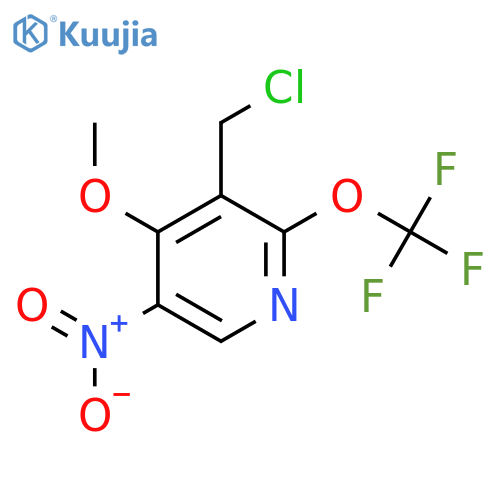 3-(Chloromethyl)-4-methoxy-5-nitro-2-(trifluoromethoxy)pyridine structure