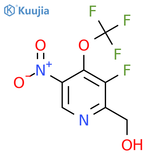 3-Fluoro-5-nitro-4-(trifluoromethoxy)pyridine-2-methanol structure