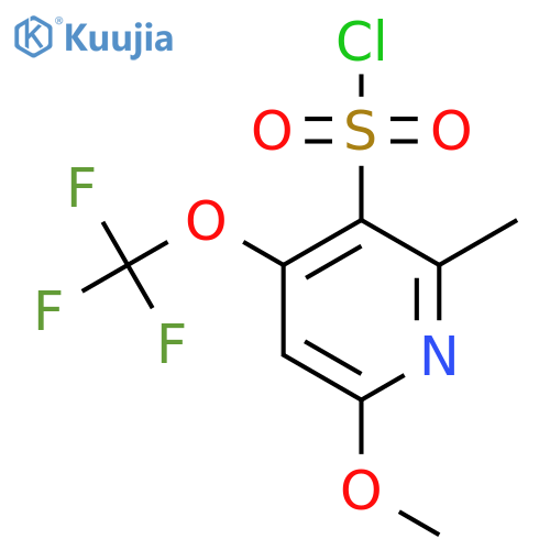 6-Methoxy-2-methyl-4-(trifluoromethoxy)pyridine-3-sulfonyl chloride structure