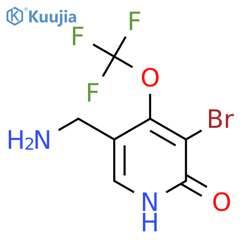 5-(Aminomethyl)-3-bromo-2-hydroxy-4-(trifluoromethoxy)pyridine structure