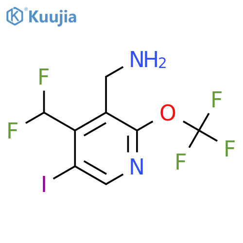 3-(Aminomethyl)-4-(difluoromethyl)-5-iodo-2-(trifluoromethoxy)pyridine structure