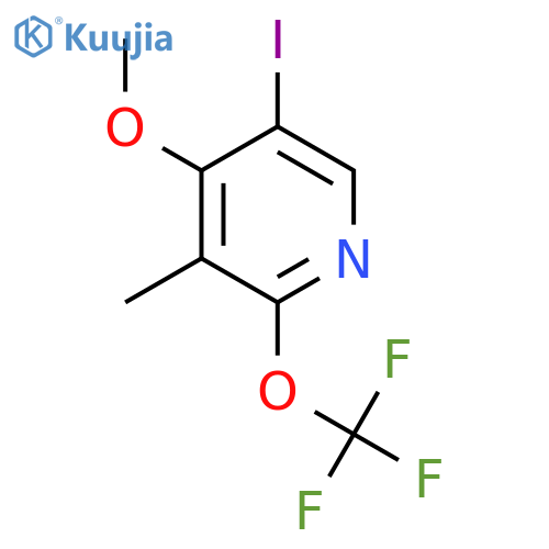 5-Iodo-4-methoxy-3-methyl-2-(trifluoromethoxy)pyridine structure
