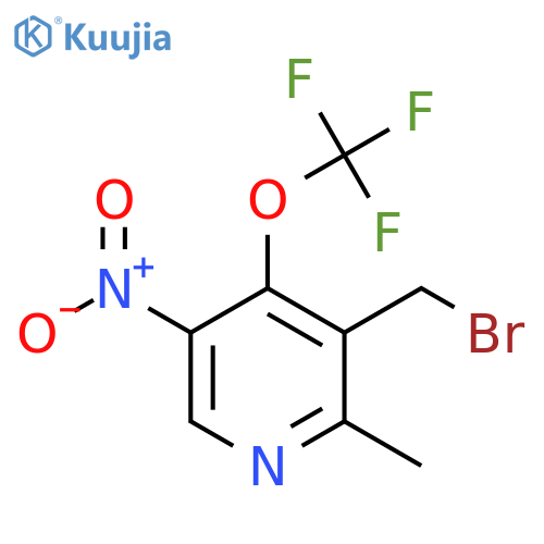 3-(Bromomethyl)-2-methyl-5-nitro-4-(trifluoromethoxy)pyridine structure