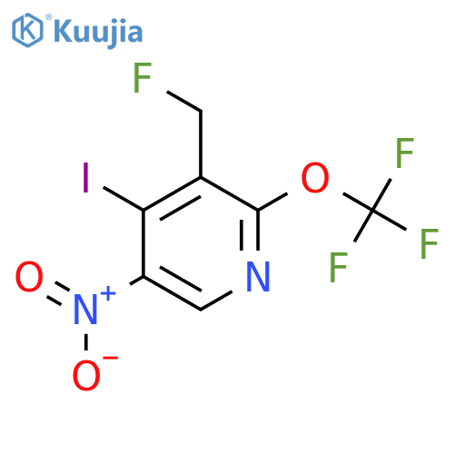 3-(Fluoromethyl)-4-iodo-5-nitro-2-(trifluoromethoxy)pyridine structure