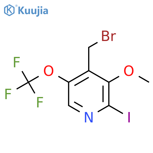 4-(Bromomethyl)-2-iodo-3-methoxy-5-(trifluoromethoxy)pyridine structure